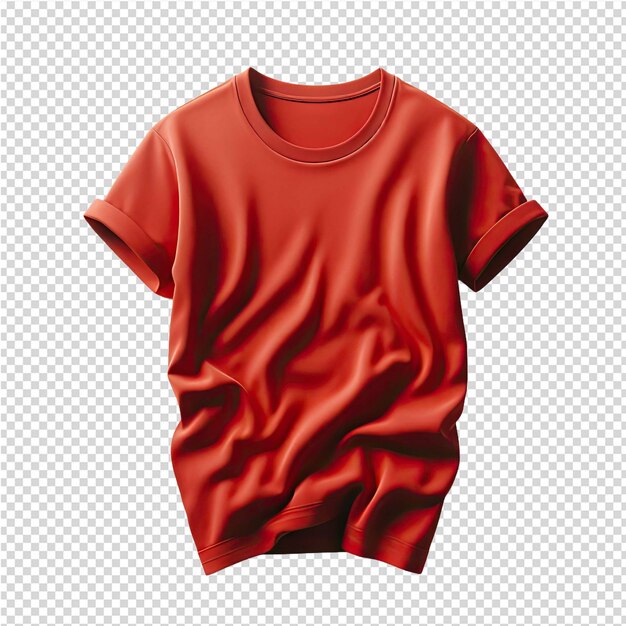 A red t - shirt with a red t - shirt on it