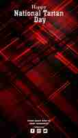 PSD red tartan pattern background