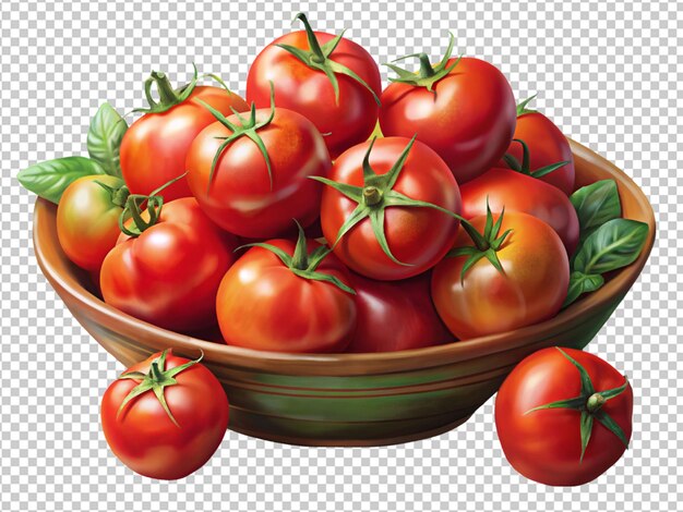 PSD red tomatoes