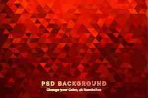 PSD red tone geometric pattern background