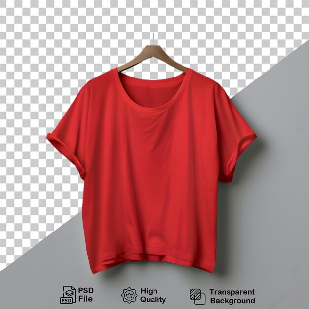 PSD red tshirt mockup on gray background include png file