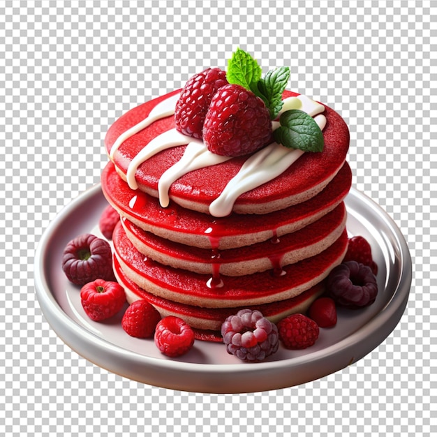 PSD red velvet pancakes