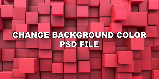 PSD a red wall made of red blocks stock background