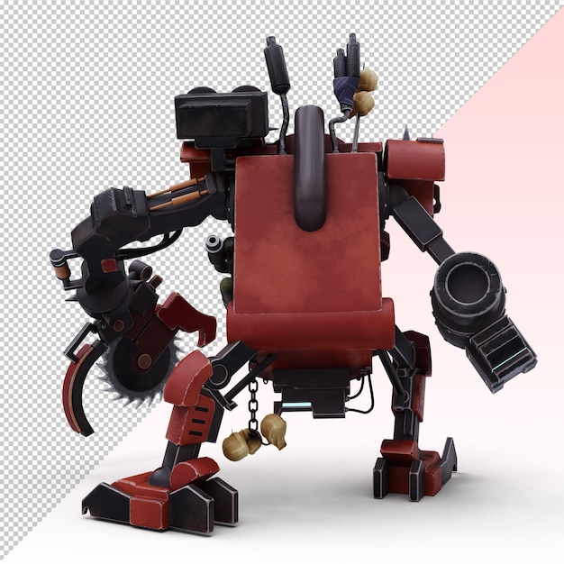 PSD red war robot