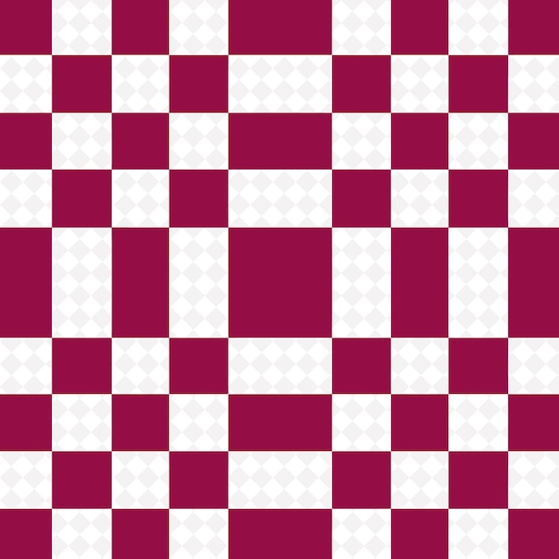 The red and white checkered pattern of the squares