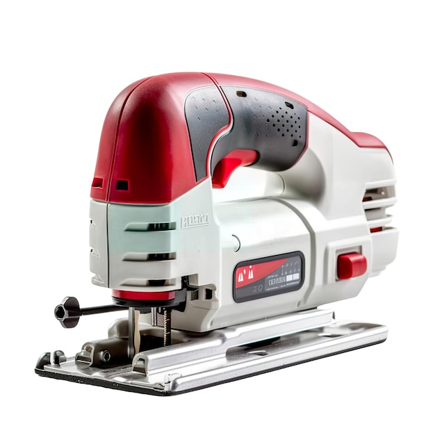 PSD a red and white cordless jig saw png transparent generative ai