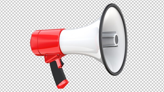 Red And White Megaphone