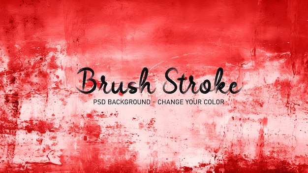 PSD red white minimal brush stroke brush watercolor oil draw paint decoration background