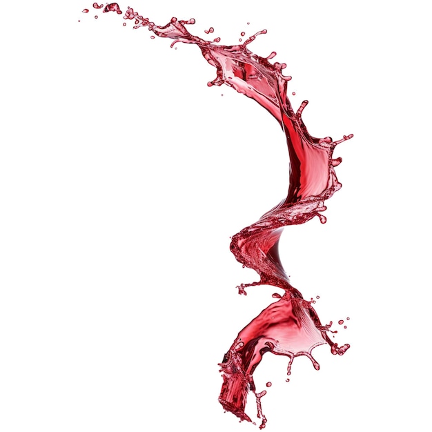 PSD red wine splash