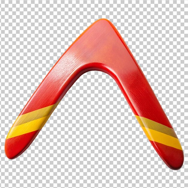 PSD red and yellow boomerang