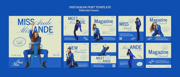 PSD redactioneel tijdschrift lanceert instagram-berichtenverzameling