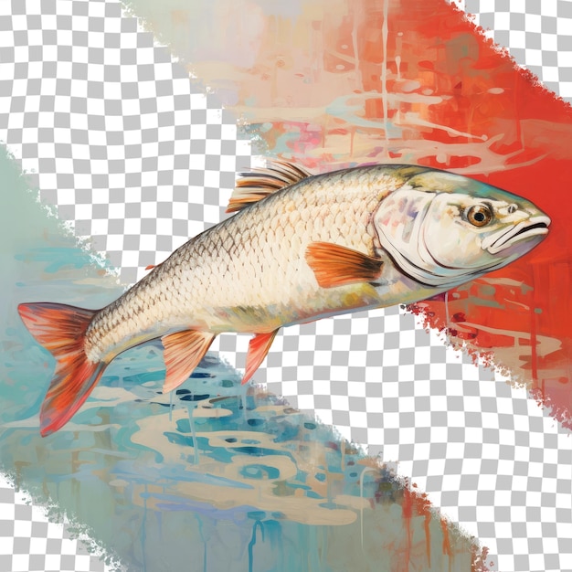 PSD redfish on transparent background