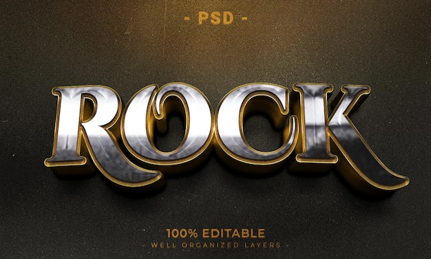 Redigerbar 3D-tekst og logoeffekt-mockup med mørk abstrakt baggrund