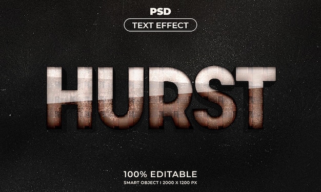 Redigerbar 3D-texteffektstil med bakgrund