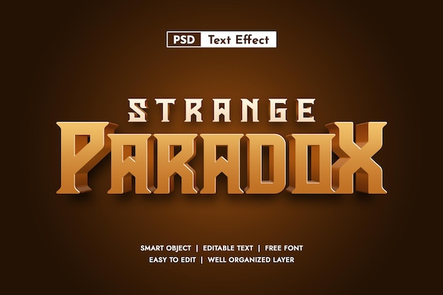 redigerbar PSD-texteffekt