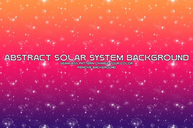 Redigerbar solsystemglitterbakgrunn minimalistisk svart og hvit flytende tekstur