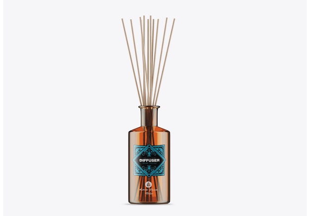 PSD reed diffuser glazen fles met doosmodel