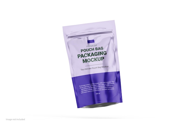 PSD refill pouch label mockup set