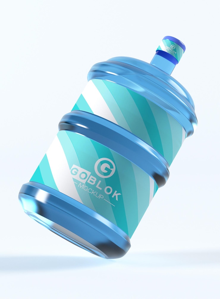 PSD refillable water gallon mockup