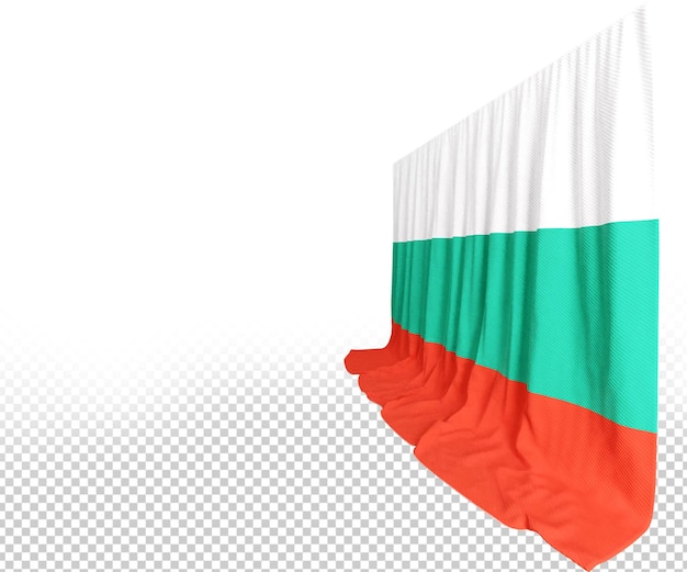 PSD Отразите страсть с помощью 3d-флагов болгарии. взгляните на историю культуры. яркое единство возвысится.