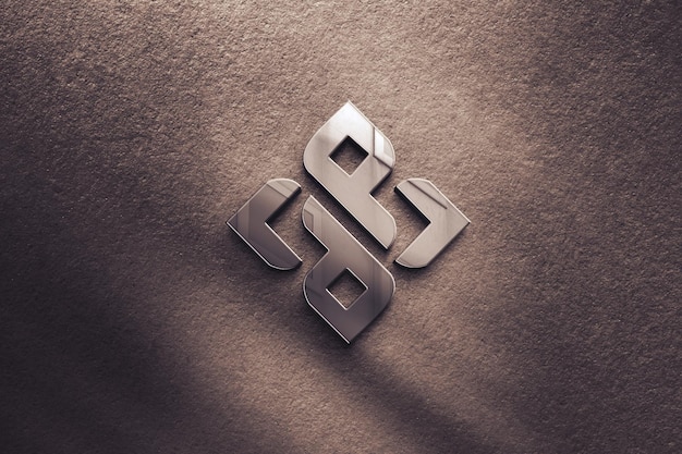 Reflectie glas logo mockup
