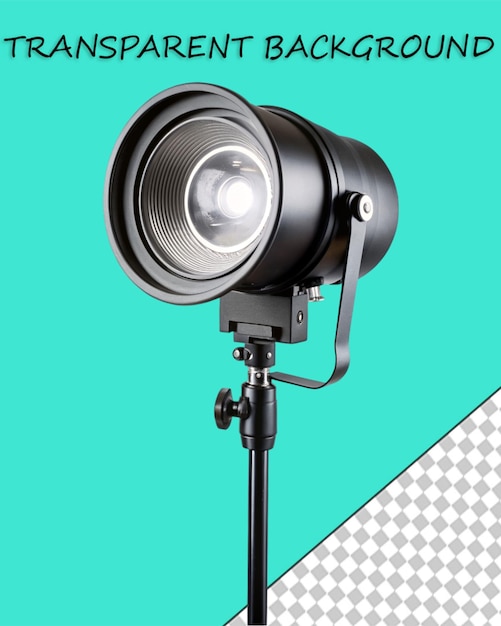 Reflector on transparent background 3d rendering illustration