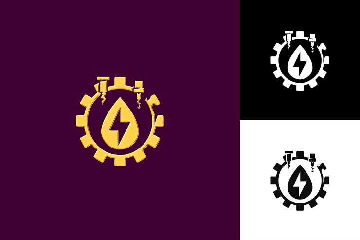 PSD reforma energetyczna w meksyku z nowoczesnym logo przedstawiającym symbol kultury meksykańskiej