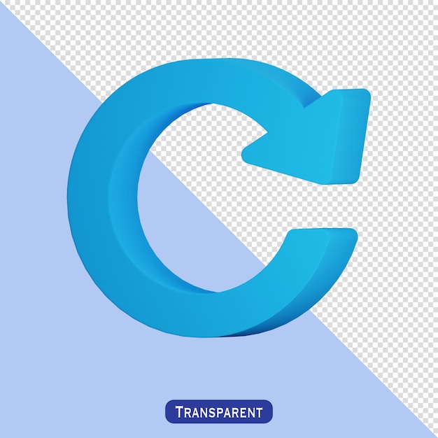 Refresh Icon in 3d Style