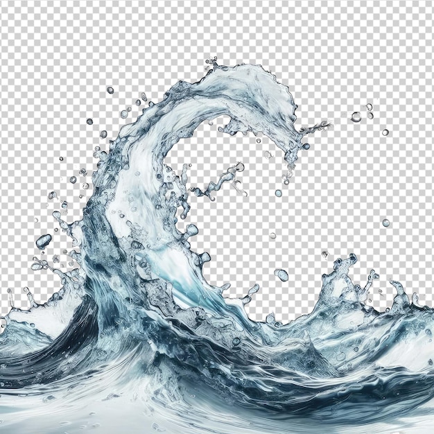 PSD refreshing aquatic splash png