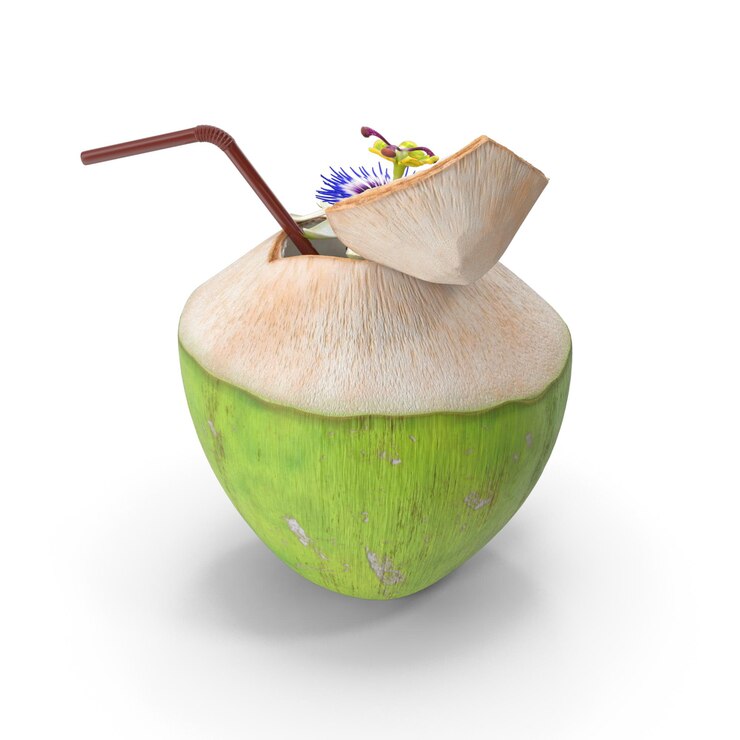 PSD refreshing coconut cocktail