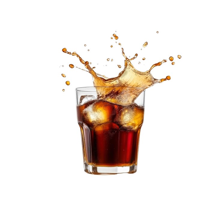 PSD アイスキューブとスプラッシュで新鮮なコーラ