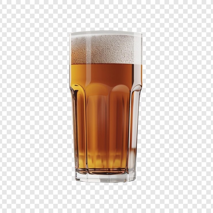 PSD refreshing glass of beer