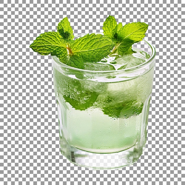 PSD refreshing lemon drink or shikanji drink isolated on transparent background