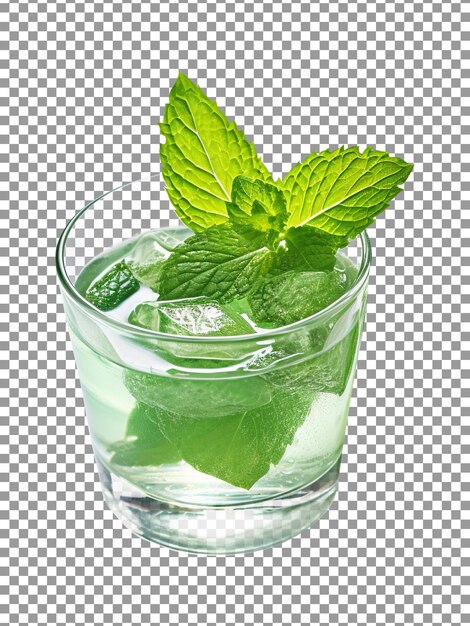 Refreshing lemon drink or shikanji drink isolated on transparent background