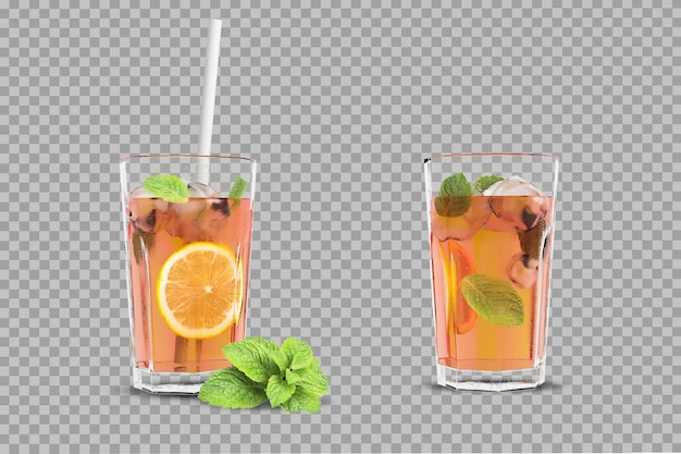 Refreshments in 3d rendering isolated