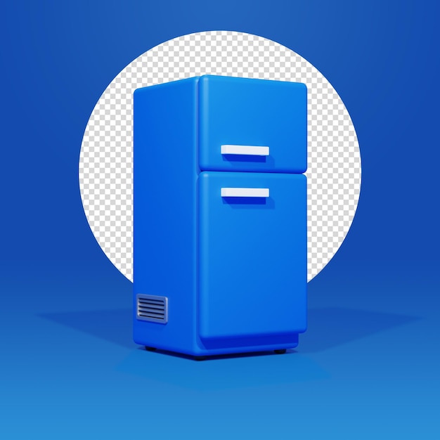 Refrigerator 3D Illustration