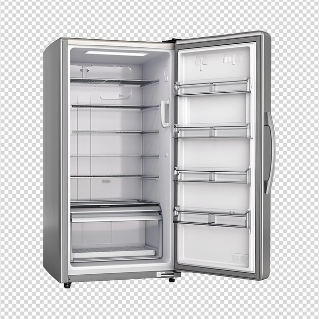 PSD refrigerator isolated on transparent background