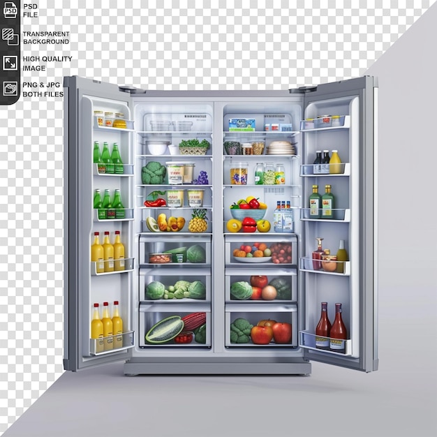 refrigerator isolated on transparent background