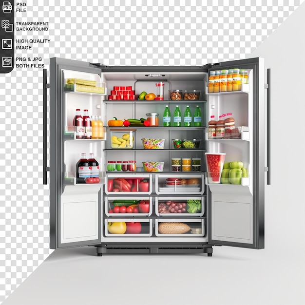 refrigerator isolated on transparent background