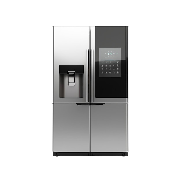 Refrigerator isolated on transparent background