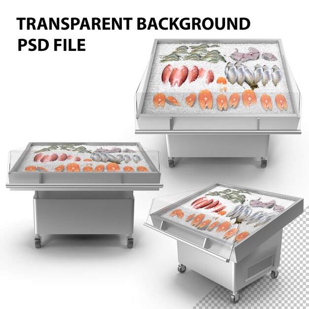 PSD refrigerator table for fish png