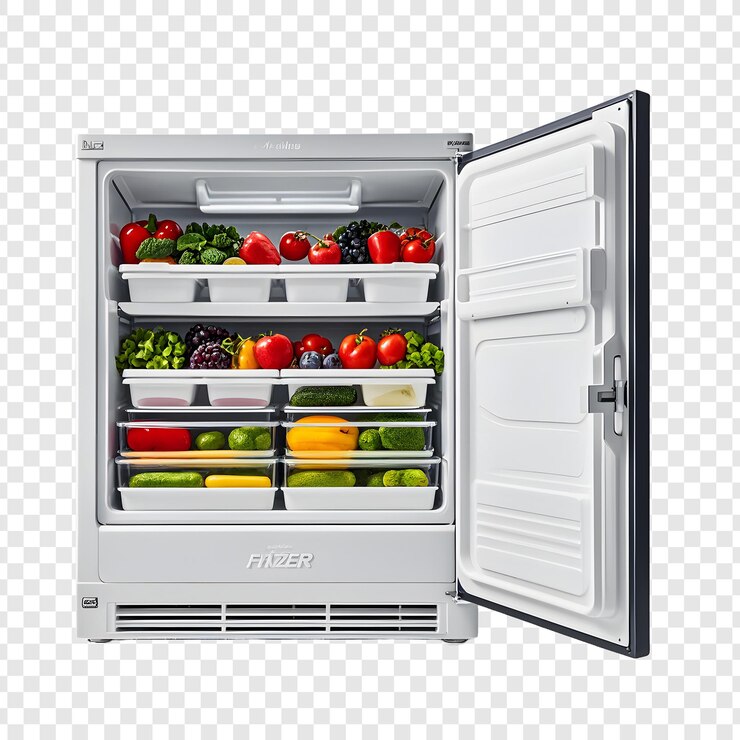 PSD refrigerator with food