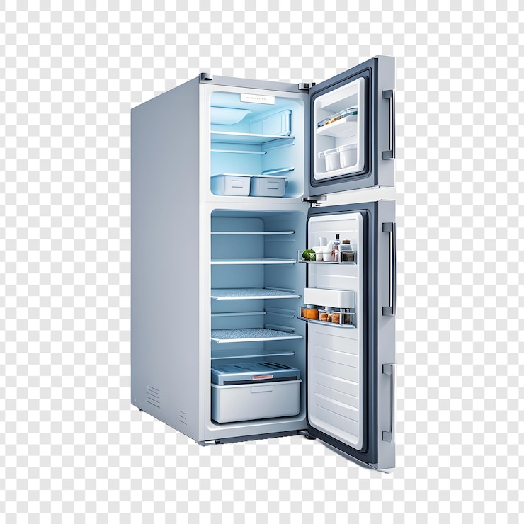 PSD refrigerator with food