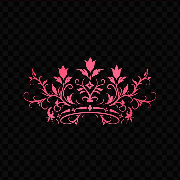 PSD regal ivy crown logo with decorative jewels and majestic vin psd vector craetive simple design art