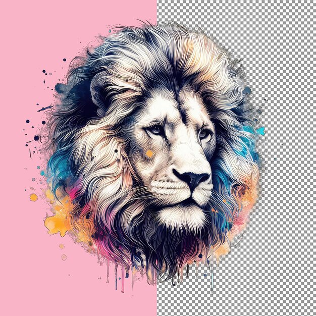 PSD regal_lion_portraitpng