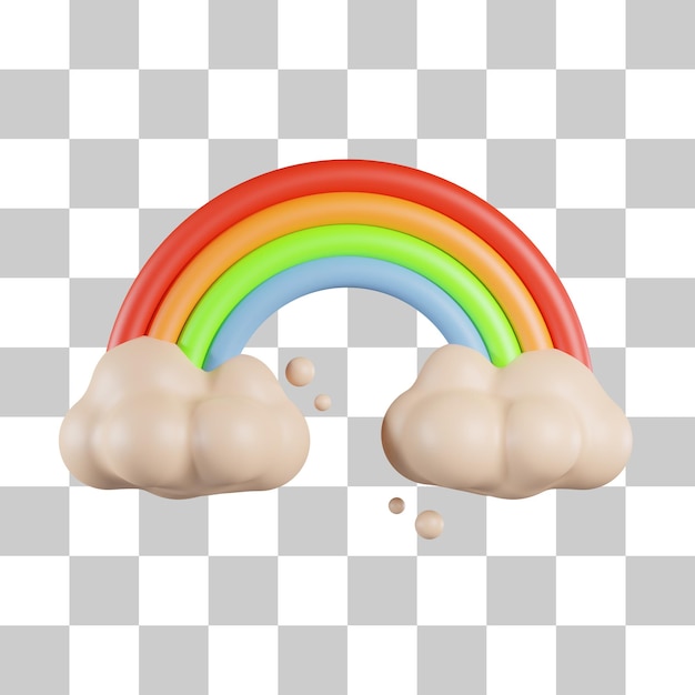 Regenboog 3d pictogram