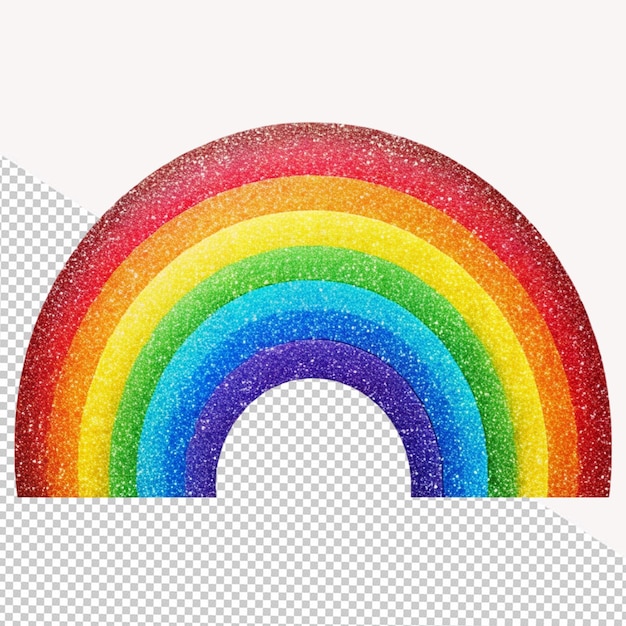 PSD regenboog op doorzichtige achtergrond