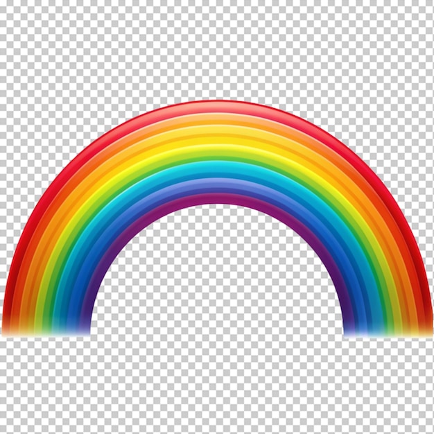 PSD regenboog op doorzichtige achtergrond