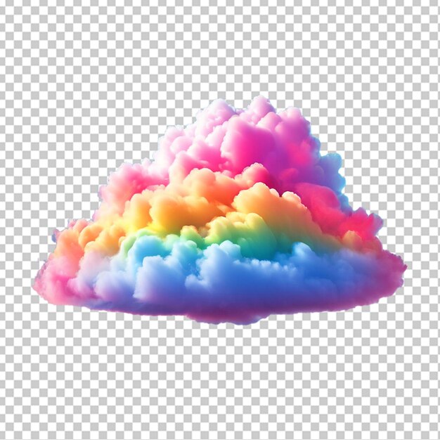 Regenboogkleurige wolk