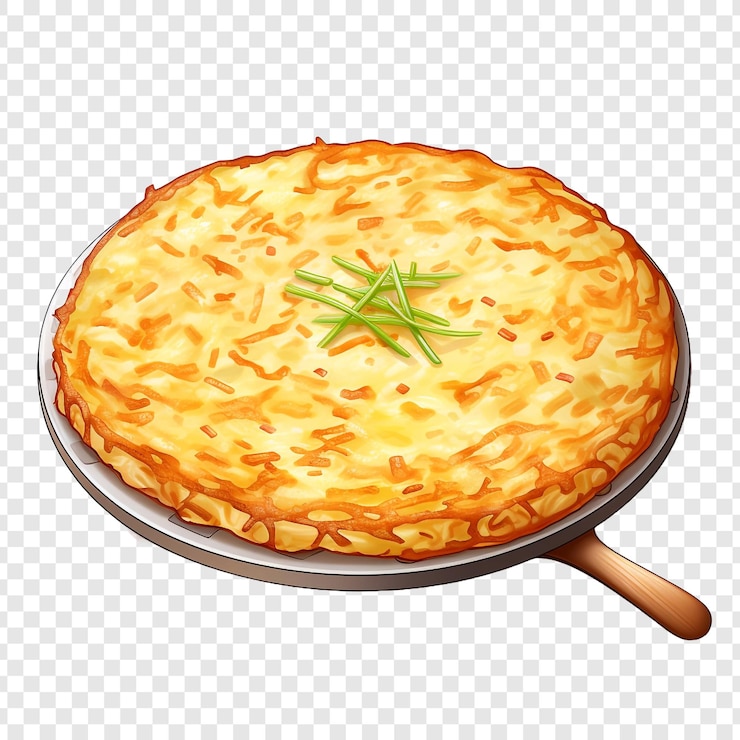 PSD reibekuchen 土豆餅在透明的背景上隔離